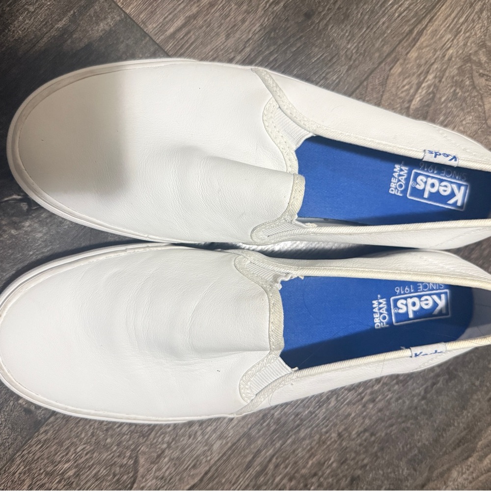 Keds Men's Classic White Slip-Ons
